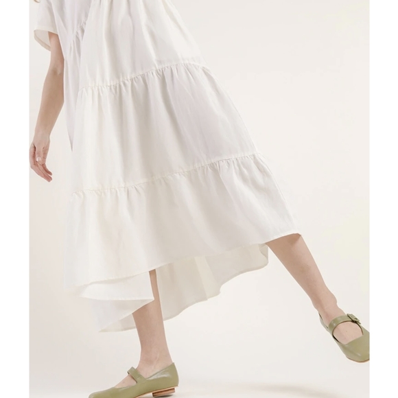 🆕 TRADLANDS CHALET TIERED DRESS OLIVE SMALL - Picture 9 of 10